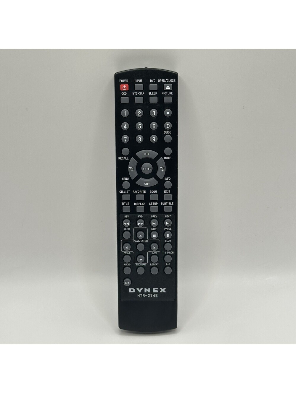 Dynex Remote Control HTR-274E For DX-LDVD19-10A TV DVD Combo Tested Works OEM